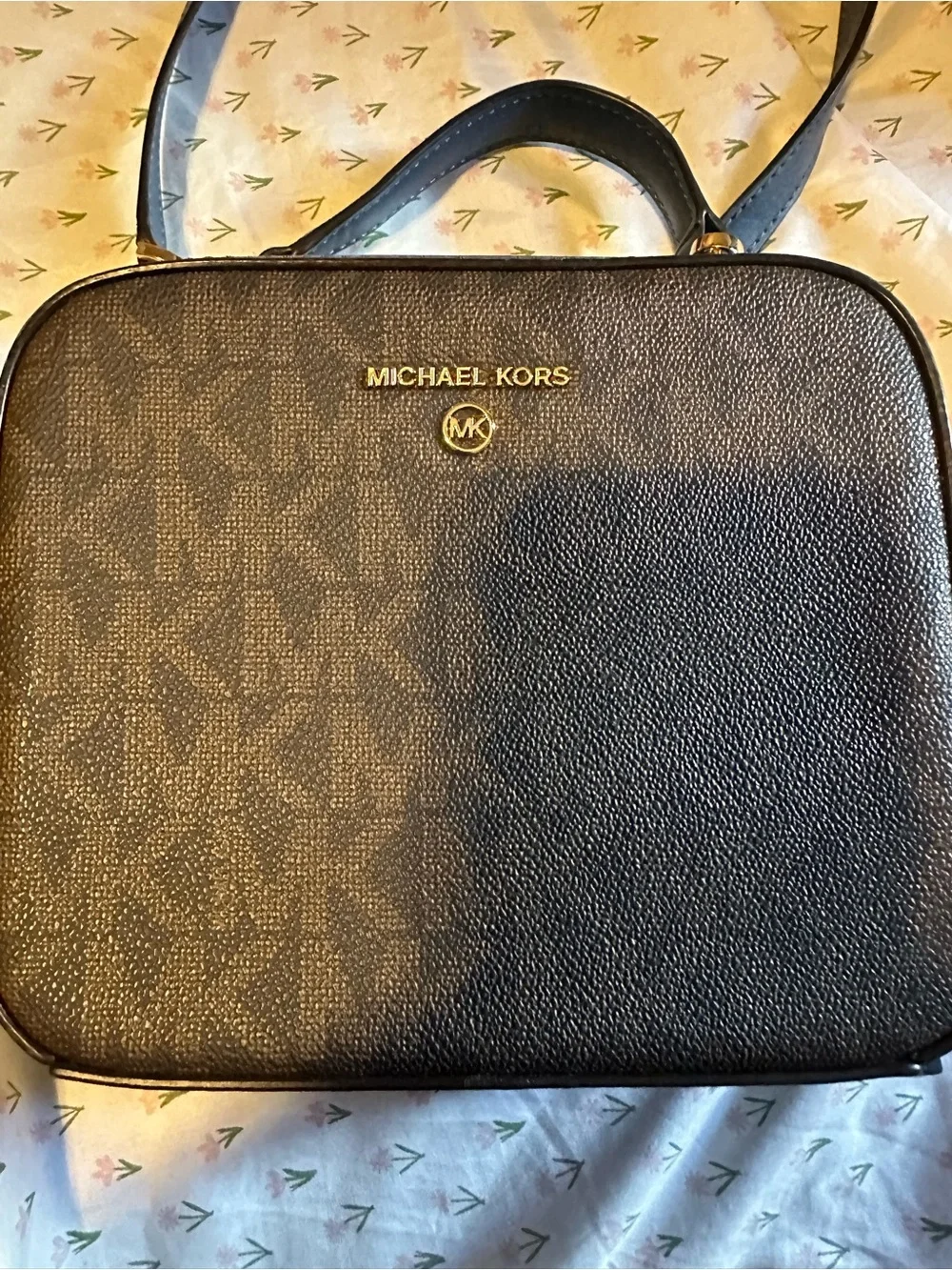 Michael Kors Black Signature Crossbody Messenger Bag